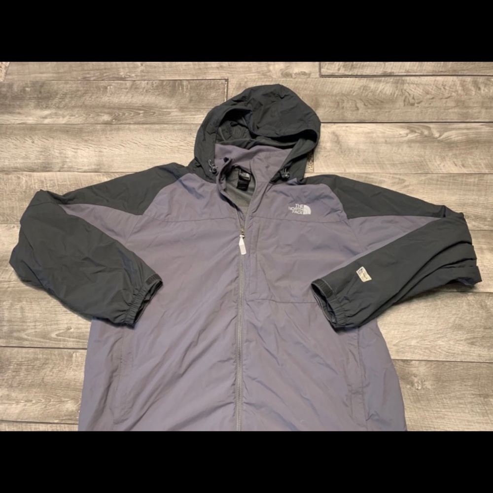 North Face Windproof Gray Soft Full Zip Breathabl… - image 2